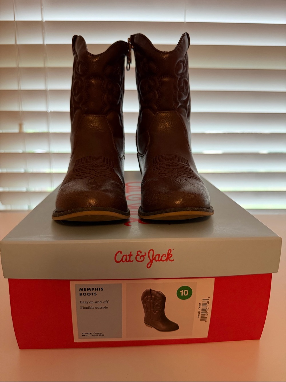 Cat & Jack Brown Toddler Western Memphis Boots
